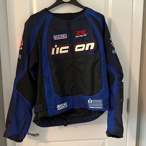 Icon Merc 3 Suzuki Textile Jacket